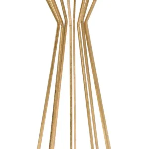 Table d’appoint géométrique en métal et verre