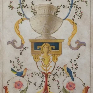 Peinture Fresque Renaissance : Blanc ornemental