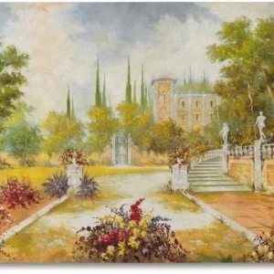 Peinture Fresque Renaissance : Jardin classique