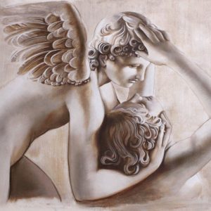 Peinture Fresque : L’amour de Cupidon et Psyché
