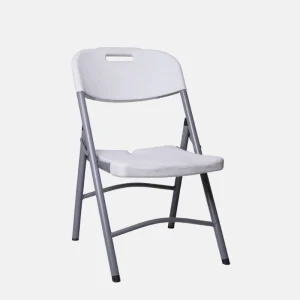 CHAISE PLASTIQUE PLIABLE BLANC