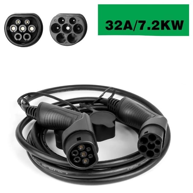 Câble de charge voiture électrique 7.2 kW 32A Type 2 – Image 3