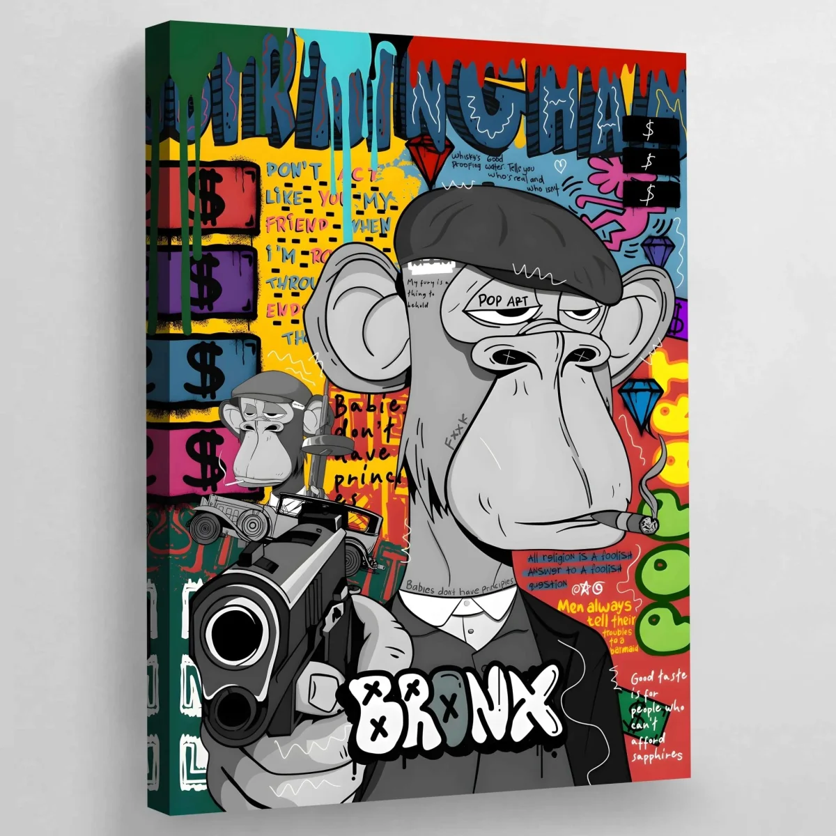 Tableau Pop Art Bored Ape – Image 2