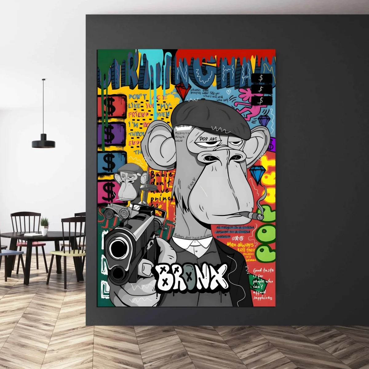 Tableau Pop Art Bored Ape – Image 3